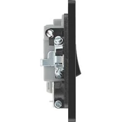 British General Evolve 13A Switched Fused Spur with LED Grey with Black Inserts -British General Switches & Sockets Store 564PX A5