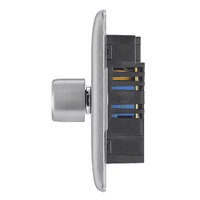 British General Nexus Metal 2-Gang 2-Way LED Dimmer Switch Brushed Steel 3 British General Nexus Metal 2-Gang 2-Way LED Dimmer Switch Brushed Steel - Image 3