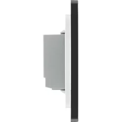 British General Evolve 1-Gang 2-Way LED Single Master Trailing Edge Touch Dimmer Switch Black with Black Inserts -British General Switches & Sockets Store 577PY A5