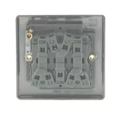 British General Nexus Metal 10AX 3-Gang 2-Way Light Switch Antique Brass -British General Switches & Sockets Store 57897 A3