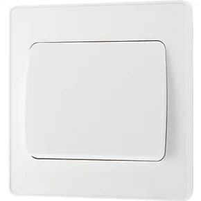 British General Evolve 20 A 16AX 1-Gang 2-Way Wide Rocker Light Switch Pearlescent White with White Inserts 4 British General Evolve 20 A 16AX 1-Gang 2-Way Wide Rocker Light Switch Pearlescent White with White Inserts - Image 4