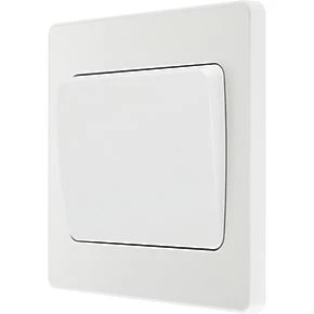 British General Evolve 20 A 16AX 1-Gang 2-Way Wide Rocker Light Switch Pearlescent White with White Inserts 1 British General Evolve 20 A 16AX 1-Gang 2-Way Wide Rocker Light Switch Pearlescent White with White Inserts