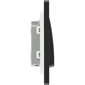 British General Evolve 20 A 16AX 1-Gang 2-Way Wide Rocker Light Switch Matt Black with Black Inserts 6 British General Evolve 20 A 16AX 1-Gang 2-Way Wide Rocker Light Switch Matt Black with Black Inserts - Image 6