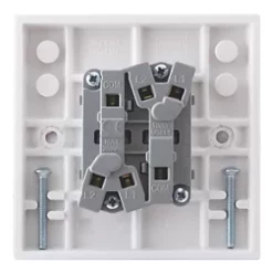 British General 900 Series 10AX 2-Gang 2-Way Light Switch White -British General Switches & Sockets Store 60871 A2