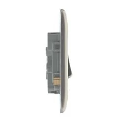 British General Nexus Metal 10AX 2-Gang 2-Way Light Switch Brushed Iridium -British General Switches & Sockets Store 61231 A4