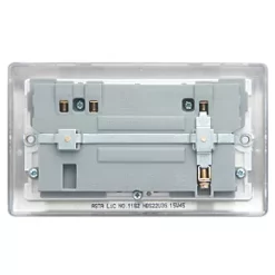 British General Nexus Metal 13A 2-Gang SP Switched Socket + 3.1A 2-Outlet Type A USB Charger Brushed Steel with Graphite Inserts 7 British General Nexus Metal 13A 2-Gang SP Switched Socket + 3.1A 2-Outlet Type A USB Charger Brushed Steel with Graphite Inserts -British General Switches & Sockets Store 6218R A3