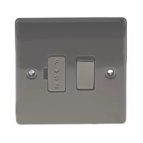 British General Nexus Metal 13A Switched Fused Spur Black Nickel 2 British General Nexus Metal 13A Switched Fused Spur Black Nickel - Image 2