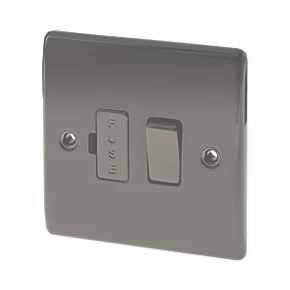 British General Nexus Metal 13A Switched Fused Spur Black Nickel 1 British General Nexus Metal 13A Switched Fused Spur Black Nickel