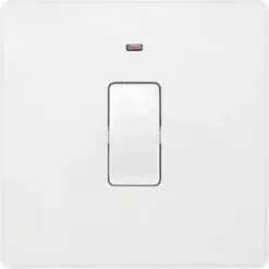 British General Evolve 20A 1-Gang DP Control Switch Pearlescent White with LED with White Inserts 8 British General Evolve 20A 1-Gang DP Control Switch Pearlescent White with LED with White Inserts -British General Switches & Sockets Store 625PY A2