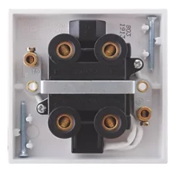 British General 45A 1-Way Pull Cord Switch White with Neon -British General Switches & Sockets Store 65167 A2