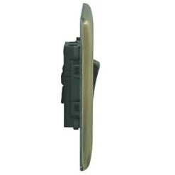 British General Nexus Metal 10AX 1-Gang Intermediate Switch Antique Brass -British General Switches & Sockets Store 65378 A3