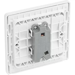 British General Evolve 10A 1-Gang 1-Way Bell Push Switch Brushed Steel with White Inserts 5 British General Evolve 10A 1-Gang 1-Way Bell Push Switch Brushed Steel with White Inserts - Image 5