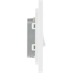 British General Evolve 10A 1-Gang 1-Way Bell Push Switch Brushed Steel with White Inserts 11 British General Evolve 10A 1-Gang 1-Way Bell Push Switch Brushed Steel with White Inserts -British General Switches & Sockets Store 656PY A5