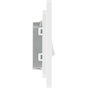 British General Evolve 10A 1-Gang 1-Way Bell Push Switch Brushed Steel with White Inserts 6 British General Evolve 10A 1-Gang 1-Way Bell Push Switch Brushed Steel with White Inserts - Image 6