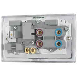 British General Nexus Metal 45A 2-Gang DP Cooker Switch & 13A DP Switched Socket Polished Chrome with LED with White Inserts 9 British General Nexus Metal 45A 2-Gang DP Cooker Switch & 13A DP Switched Socket Polished Chrome with LED with White Inserts -British General Switches & Sockets Store 661FT A3