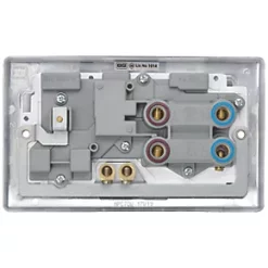 British General Nexus Metal 45A 2-Gang DP Cooker Switch & 13A DP Switched Socket Polished Chrome with LED with White Inserts 10 British General Nexus Metal 45A 2-Gang DP Cooker Switch & 13A DP Switched Socket Polished Chrome with LED with White Inserts -British General Switches & Sockets Store 661FT A4