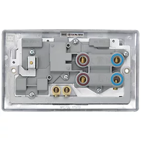British General Nexus Metal 45A 2-Gang DP Cooker Switch & 13A DP Switched Socket Polished Chrome with LED with White Inserts 5 British General Nexus Metal 45A 2-Gang DP Cooker Switch & 13A DP Switched Socket Polished Chrome with LED with White Inserts - Image 5