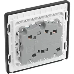 British General Evolve 10A 1-Gang 3-Pole Fan Isolator Switch Grey with Black Inserts -British General Switches & Sockets Store 673PX A4
