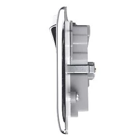 British General Nexus Metal 13A 2-Gang SP Switched Wi-Fi Extender Socket + 2.1A 1-Outlet Type A USB Charger Polished Chrome with White Inserts 3 British General Nexus Metal 13A 2-Gang SP Switched Wi-Fi Extender Socket + 2.1A 1-Outlet Type A USB Charger Polished Chrome with White Inserts - Image 3