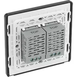 British General Evolve 2-Gang 2-Way LED Double Master Touch Trailing Edge Dimmer Switch Satin Brass with Black Inserts 10 British General Evolve 2-Gang 2-Way LED Double Master Touch Trailing Edge Dimmer Switch Satin Brass with Black Inserts -British General Switches & Sockets Store 678PY A4