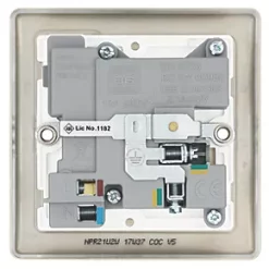 British General Nexus Metal 13A 1-Gang SP Switched Socket + 2.1A 2-Outlet Type A USB Charger Pearl Nickel with White Inserts 11 British General Nexus Metal 13A 1-Gang SP Switched Socket + 2.1A 2-Outlet Type A USB Charger Pearl Nickel with White Inserts -British General Switches & Sockets Store 6911F A5