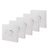 British General 900 Series 13A Switched Fused Spur & Flex Outlet White 5 Pack