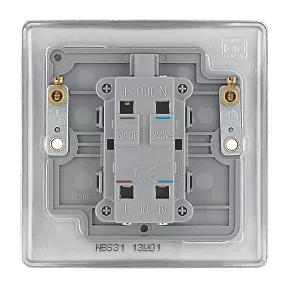 British General Nexus Metal 20A 1-Gang DP Control Switch Brushed Steel with LED 4 British General Nexus Metal 20A 1-Gang DP Control Switch Brushed Steel with LED - Image 4