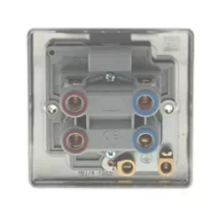 British General Nexus Metal 45A 1-Gang DP Cooker Switch Brushed Iridium with LED -British General Switches & Sockets Store 73881 A3