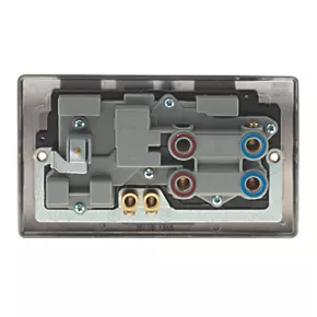 British General Nexus Metal 45A 1-Gang DP Cooker Switch & 13A DP Switched Socket Brushed Iridium with LED with Black Inserts 3 British General Nexus Metal 45A 1-Gang DP Cooker Switch & 13A DP Switched Socket Brushed Iridium with LED with Black Inserts - Image 3