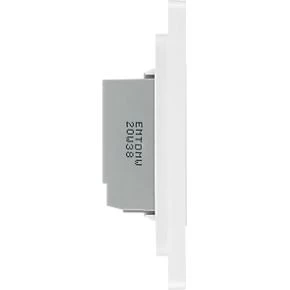 British General Evolve 2-Gang 2-Way LED Double Master Touch Trailing Edge Dimmer Switch Brushed Steel with White Inserts 6 British General Evolve 2-Gang 2-Way LED Double Master Touch Trailing Edge Dimmer Switch Brushed Steel with White Inserts - Image 6