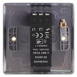 British General Nexus Metal 1-Gang 2-Way LED Dimmer Switch Antique Brass -British General Switches & Sockets Store 74444 A2