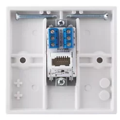 British General 900 Series Slave Telephone Socket White -British General Switches & Sockets Store 74980 A2