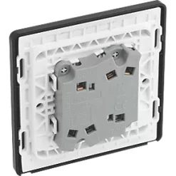 British General Evolve 20 A 16AX 2-Gang 2-Way Wide Rocker Light Switch Blue with Black Inserts -British General Switches & Sockets Store 761PY A4