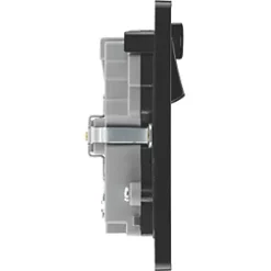 British General Evolve 13A 2-Gang SP Switched Double Socket With WiFi Extender + 2.1A 1-Outlet Type A USB Charger Matt Black with Black Inserts -British General Switches & Sockets Store 765RF A5