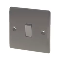 British General Nexus Metal 10AX 1-Gang Intermediate Switch Black Nickel