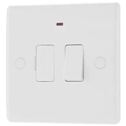 British General 800 Series 13A Switched Fused Spur with LED White