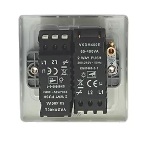 British General 2-Gang 2-Way LED Dimmer Switch Cream 4 British General 2-Gang 2-Way LED Dimmer Switch Cream - Image 4
