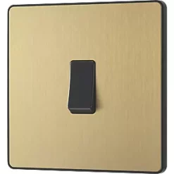 British General Evolve 20A 16AX 1-Gang Intermediate Light Switch Satin Brass with Black Inserts 9 British General Evolve 20A 16AX 1-Gang Intermediate Light Switch Satin Brass with Black Inserts -British General Switches & Sockets Store 797PX A3