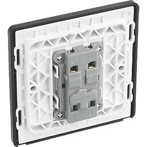 British General Evolve 20A 16AX 1-Gang Intermediate Light Switch Satin Brass with Black Inserts 5 British General Evolve 20A 16AX 1-Gang Intermediate Light Switch Satin Brass with Black Inserts - Image 5