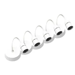 British General 6" Pendant Set BC White 5 Pack