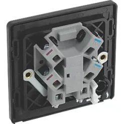 British General Evolve 13A Unswitched Fused Spur with LED Black with Black Inserts -British General Switches & Sockets Store 817PX A4