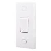 British General 900 Series 10AX 1-Gang 2-Way Light Switch White