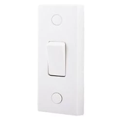 British General 900 Series 10AX 1-Gang 2-Way Light Switch White