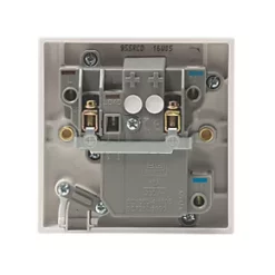 British General 900 Series 13A Unswitched Passive Fused Spur White -British General Switches & Sockets Store 8250P A2