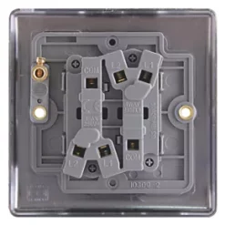 British General Nexus Metal 10AX 2-Gang 2-Way Light Switch Antique Brass -British General Switches & Sockets Store 83099 A2