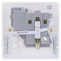 British General 800 Series 13A 1-Gang DP Switched Socket White -British General Switches & Sockets Store 833HV A3