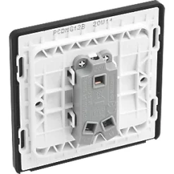 British General Evolve 20 A 16AX 1-Gang 2-Way Light Switch Grey with Black Inserts 10 British General Evolve 20 A 16AX 1-Gang 2-Way Light Switch Grey with Black Inserts -British General Switches & Sockets Store 845PY A4