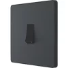 British General Evolve 20 A 16AX 1-Gang 2-Way Light Switch Grey with Black Inserts