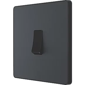 British General Evolve 20 A 16AX 1-Gang 2-Way Light Switch Grey with Black Inserts 1 British General Evolve 20 A 16AX 1-Gang 2-Way Light Switch Grey with Black Inserts