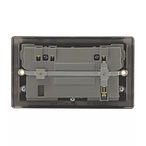 British General Nexus Metal 13A 2-Gang SP Switched Socket + 3.1A 2-Outlet Type A USB Charger Antique Brass with Black Inserts 4 British General Nexus Metal 13A 2-Gang SP Switched Socket + 3.1A 2-Outlet Type A USB Charger Antique Brass with Black Inserts - Image 4